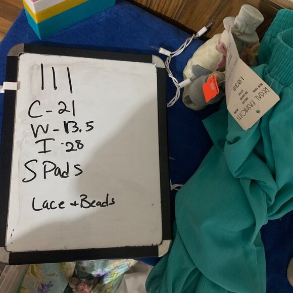 NWT 2 Piece Pant Suit Set Blouse Ribbed Dress Shirt Top Outfit USA Medium - Picture 15 of 15